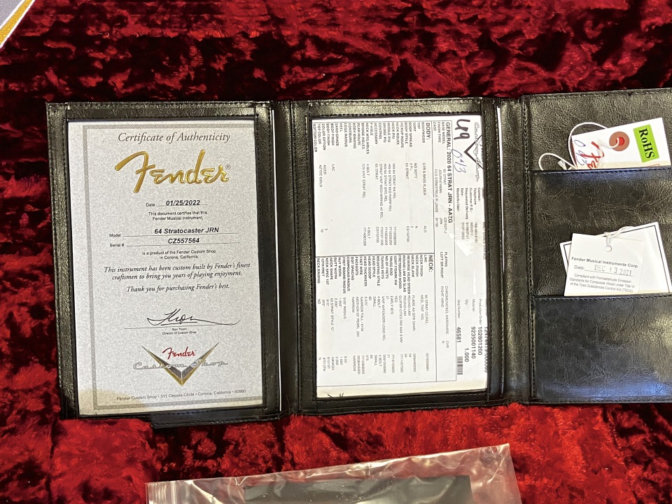 2022 Fender Stratocaster Custom Shop 64 Reissue.