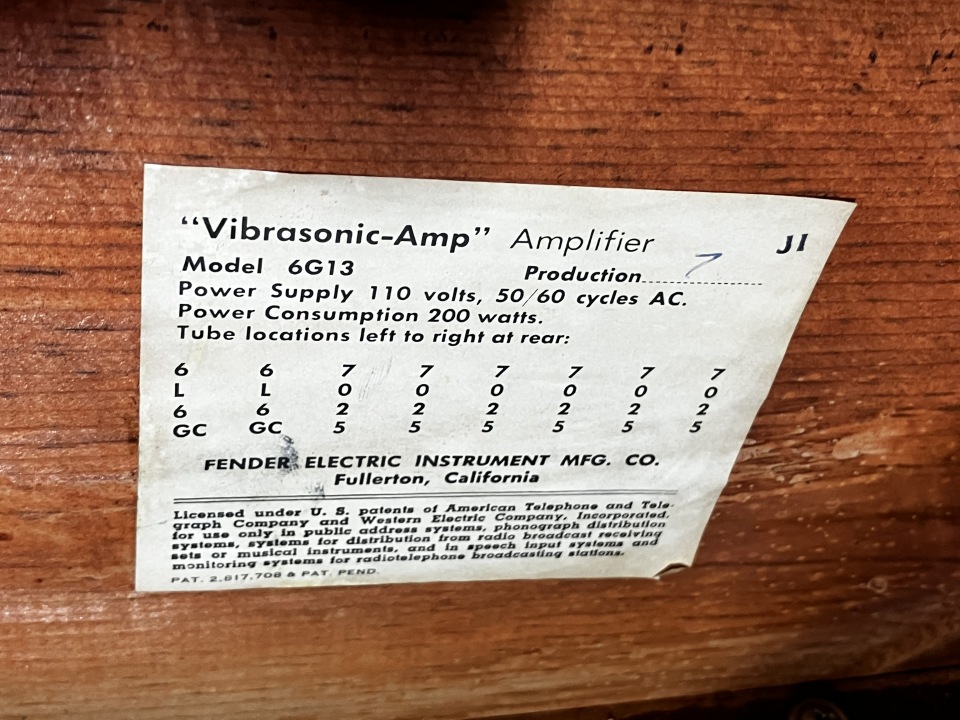 1960 Fender Vibrasonic